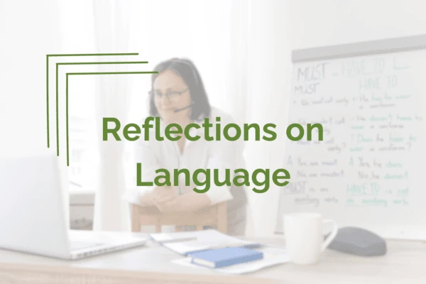 Doctor talking about language